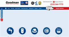 Desktop Screenshot of goodmanplumbers.com